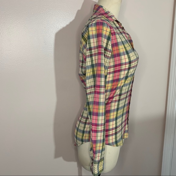 JACHS Girlfriend pretty plaid button-down - Picture 3 of 6